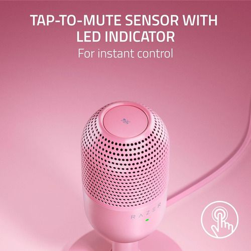Micrófono Razer Seiren V3 Mini Ultra Compacto Usb Color Rosa
