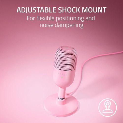 Micrófono Razer Seiren V3 Mini Ultra Compacto Usb Color Rosa
