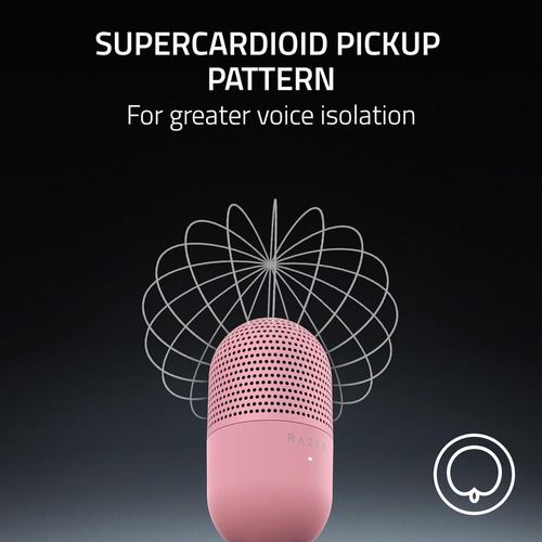 Micrófono Razer Seiren V3 Mini Ultra Compacto Usb Color Rosa