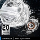 Lavarropas Samsung 7 Kg Inverter silver