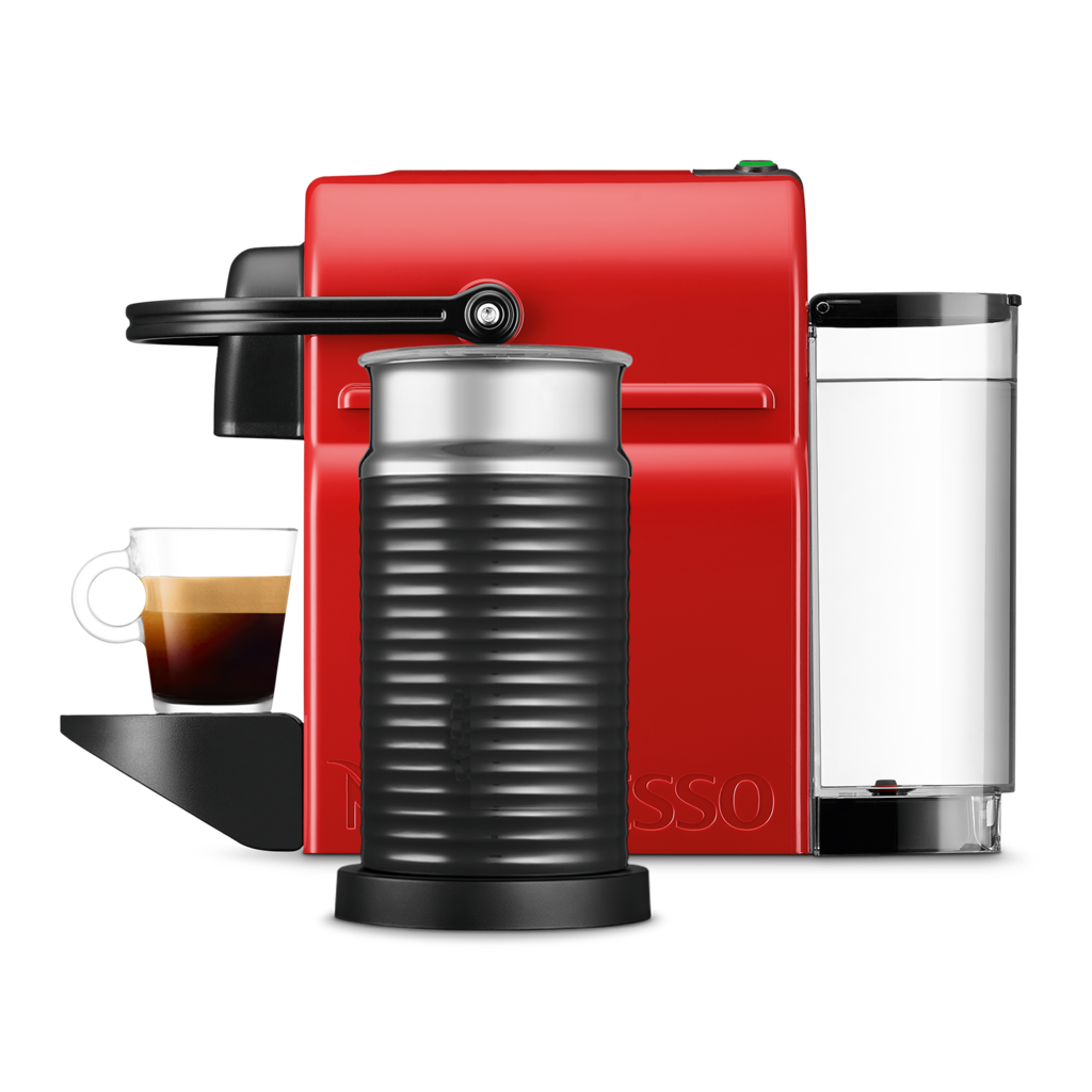 Cafetera Nespresso Inissia Roja + Aeroccino