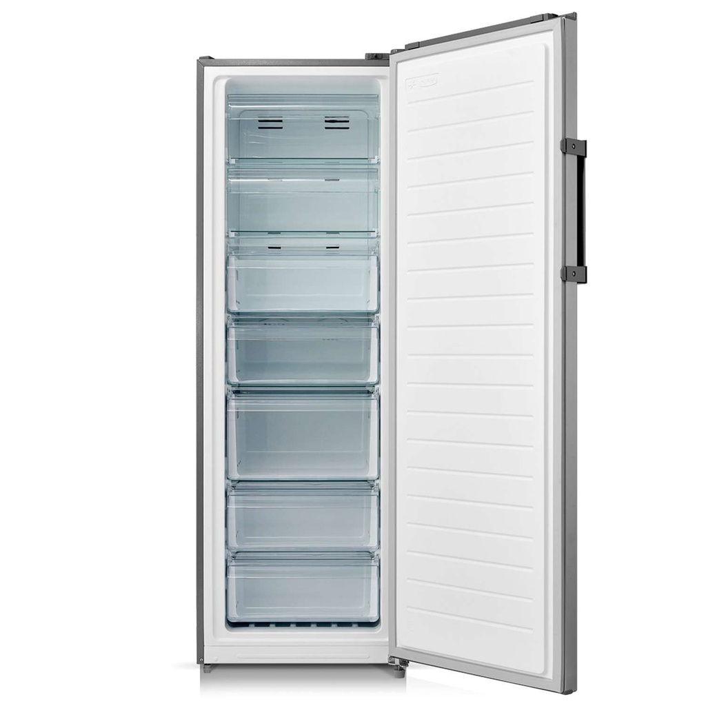 FREEZER VERTICAL MIDEA 230L INOXIDABLE