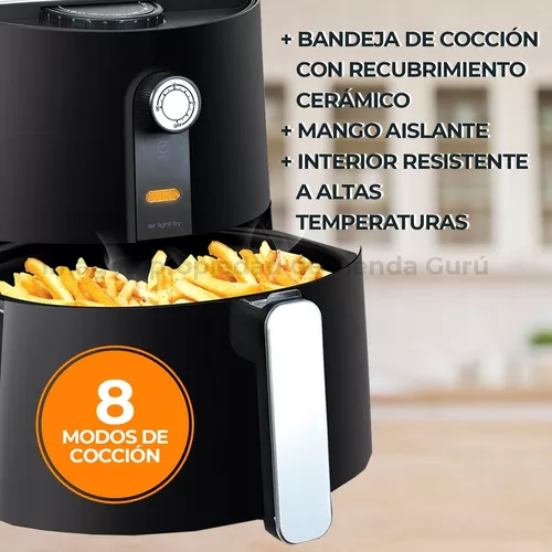 Freidora De Aire Air Fryer 3 Sin Aceite Smart-Tek Negra