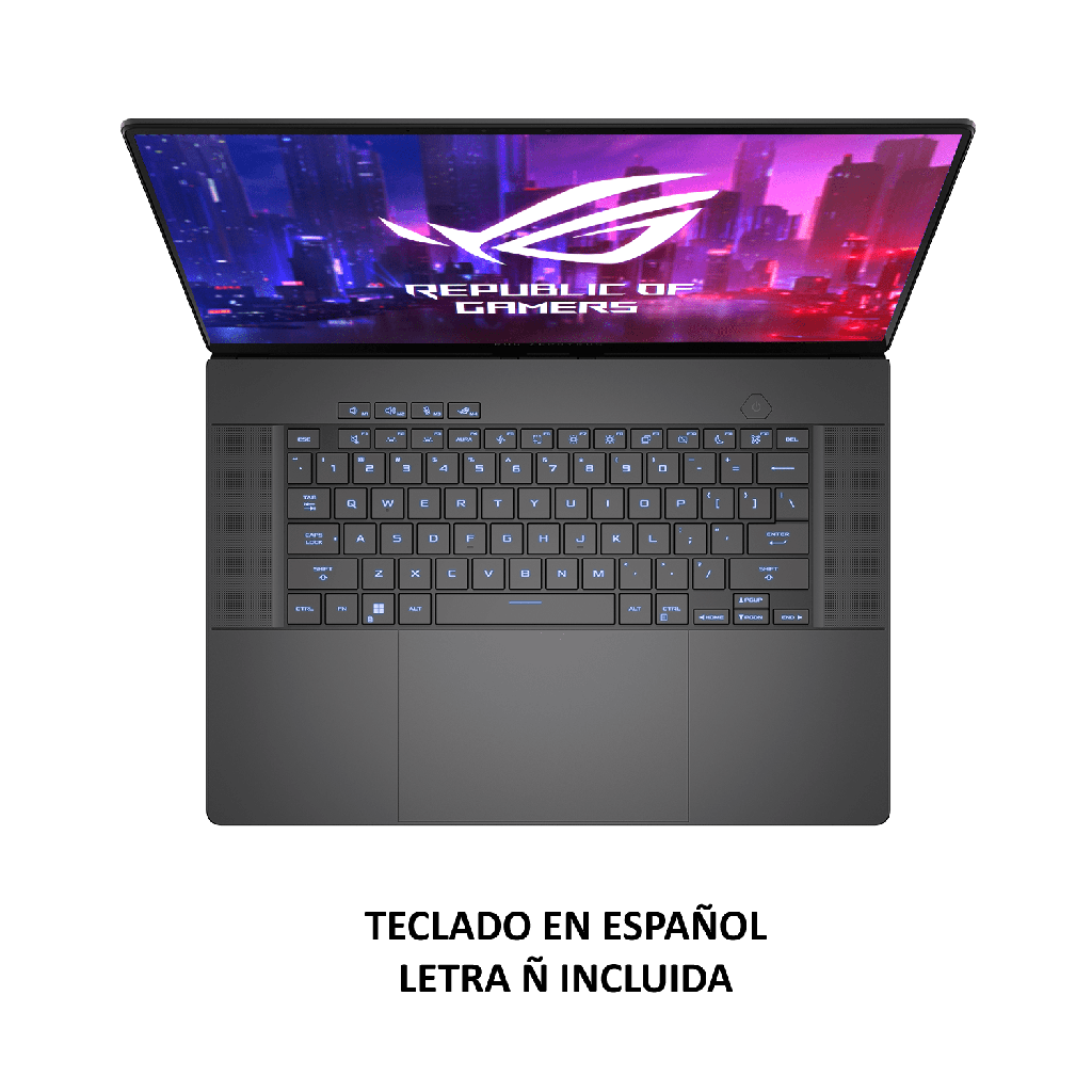Notebook Gamer ROG Zephyrus G16 Intel® Core™ Ultra 9 de 16 Núcleos NVIDIA GeForce RTX 4070 32GB 1TB SSD 240HZ OLED GU605MI-QR118W