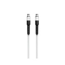 Cable Round Pro FOXBOX USB C a USB C 1.25M Blanco