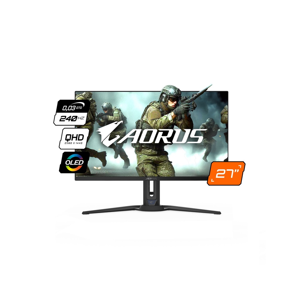 Monitor Gamer Gigabyte 27" Ips QHD 180Hz 1Ms - GS27QA