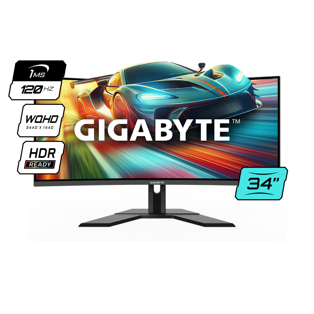 Monitor Gigabyte Curvo 34 Wqhd 120Hz/Oc135Hz