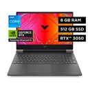 Notebook Hp Victus 15-fa0027la Intel Core I5-12450h NVIDIA GeForce RTX 3050 512gb 8gb RAM