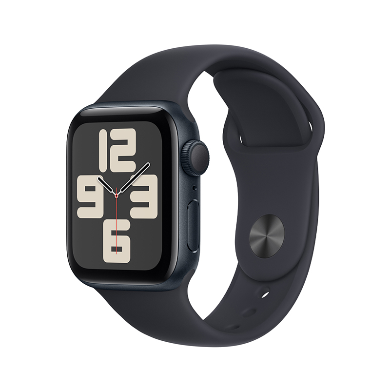 Apple Watch SE GPS 40mm Midnight Aluminium Case with Midnight Sport Band - M/L