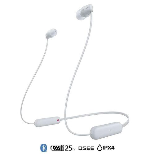 Auriculares Sony WI-C100/WZUC White