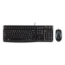 Kit Teclado Y Mouse Logitech Mk120 Español Negro