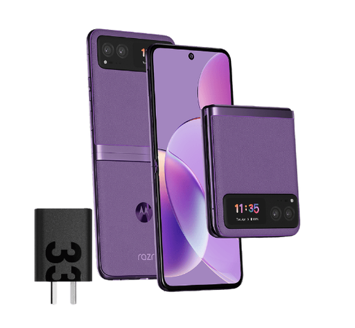 [91PAYA0022AR] Celular Motorola Razr 40 256Gb Morado 8Gb Ram