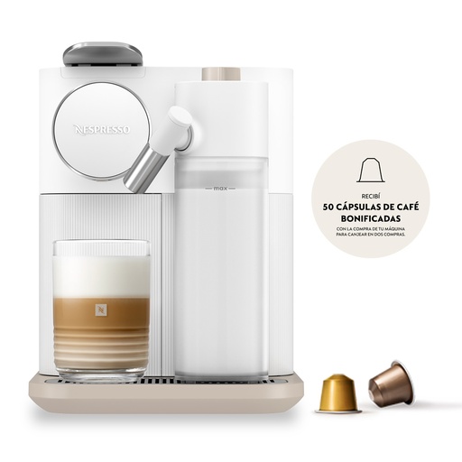 [F541-AR-WH-NE] Cafetera Nespresso Gran Lattissima Blanca