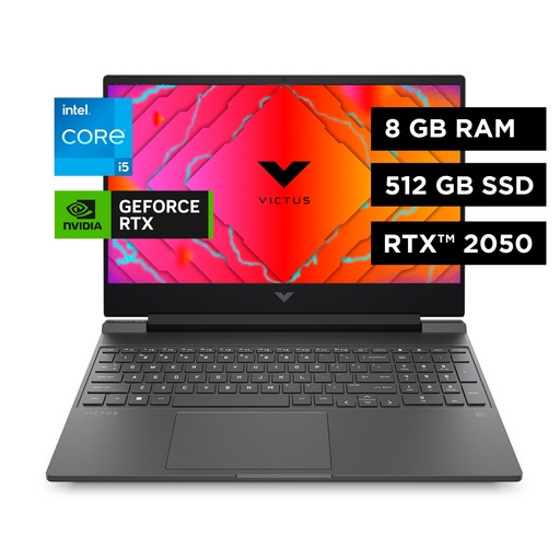 [A18J4LA] Notebook Hp Victus Gaming 15-fa1109la Intel Core I5 8gb Ram 512gb RTX 2050