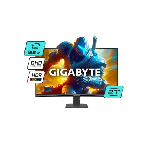 [GS27QC US1] Monitor Gamer Gigabyte Curvo 27" QHD 165Hz 1Ms - GS27QC