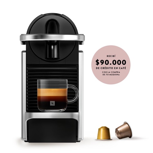 [D62-AR-SI-NE-LOCAL] Cafetera Nespresso Pixie Silver