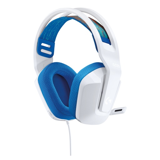 [981-001017] Auriculares Gamer Logitech G335 con Cable y Micrófono Blanco