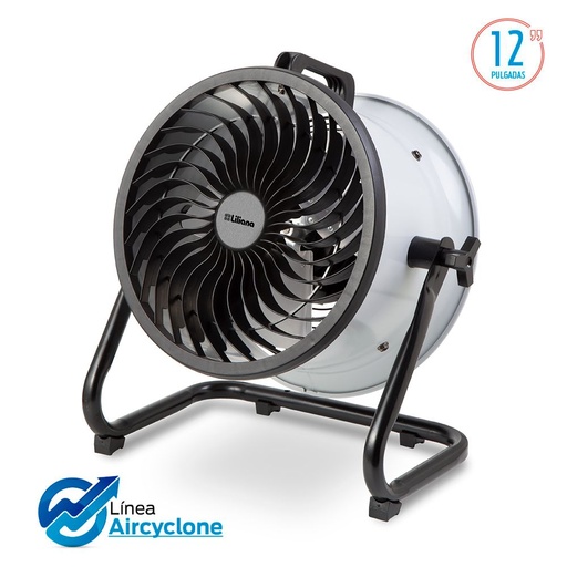 [VTHD12G] Turbo Ventilador de Tambor Liliana 12" Blanco Tiza